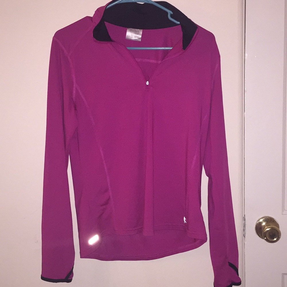 Danskin active wear quarter zip top